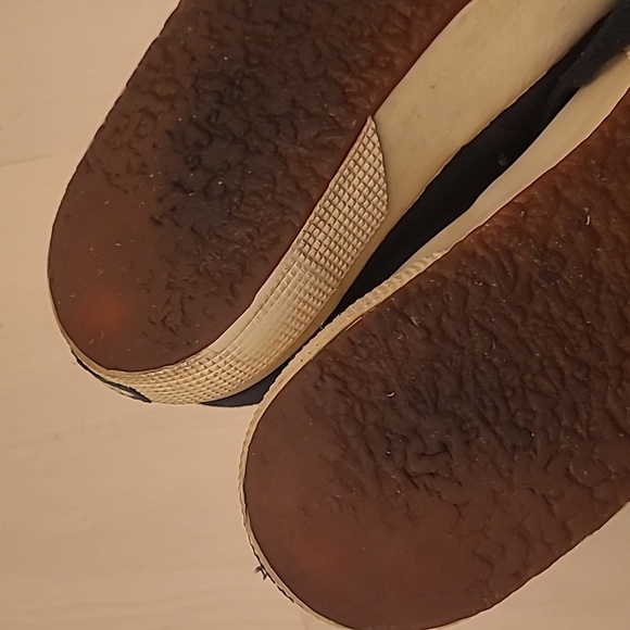 SUPERGA Navy Canvas Low Top Casual Sneakers - Picture 15 of 17